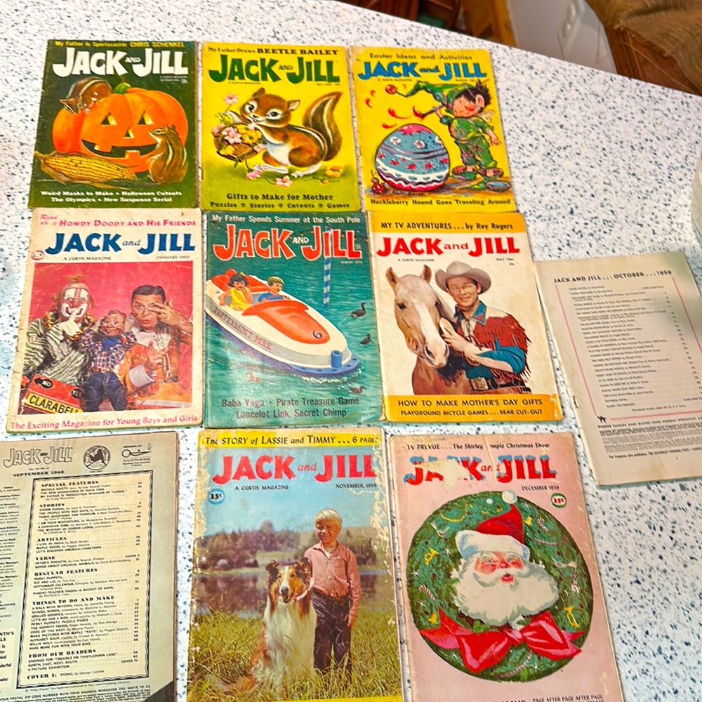 Jack and Jill magazines from 1959-1968